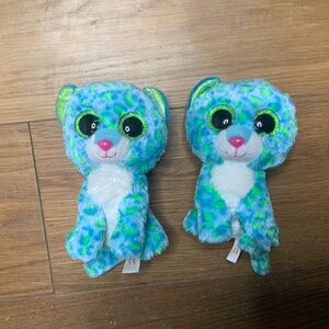 Set of Two Ty Leona Leopards
